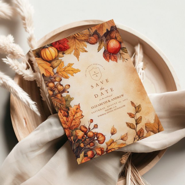 Rustikale Herbst-Ernte-Hochzeit Save The Date (Von Creator hochgeladen)