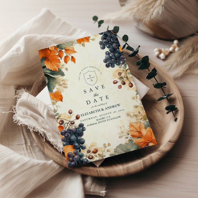 Rustikale Herbst-Hochzeit auf dem Weingut Save The Date (Von Creator hochgeladen)