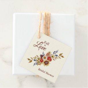 Rustikale Herbst-Hochzeitsgeschenk-Anhänger Geschenkanhänger