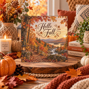 Rustikale Herbst-Illustrationskarte
