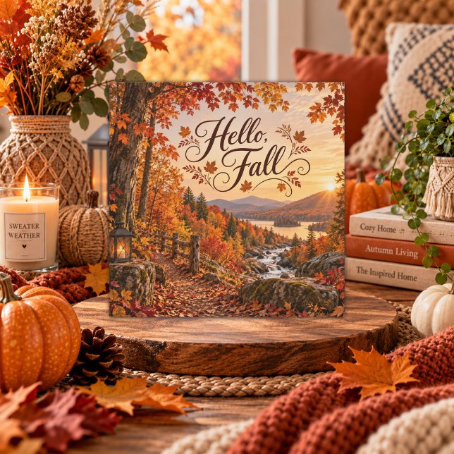 Rustikale Herbst-Illustrationskarte (Von Creator hochgeladen)