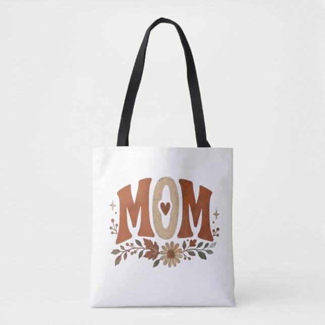 Rustikale Herbst-Mutter Floral Herbstliebe Tasche (Vorderseite)