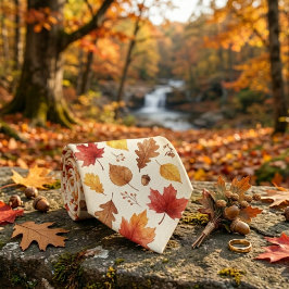 Rustikale Herbst-Trauzeuginformation Krawatte