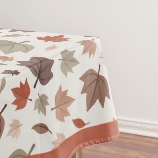 Rustikale Herbstblätter fallen Tischdecke Beige