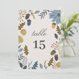 Rustikale Herbstblätter Hochzeit im Herbst Tischnu Einladung