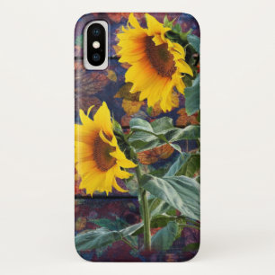 Rustikale Herbstblätter und Sonnenblumen Case-Mate iPhone Hülle