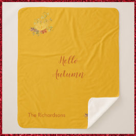 Rustikale Herbstfarbe Sherpadecke