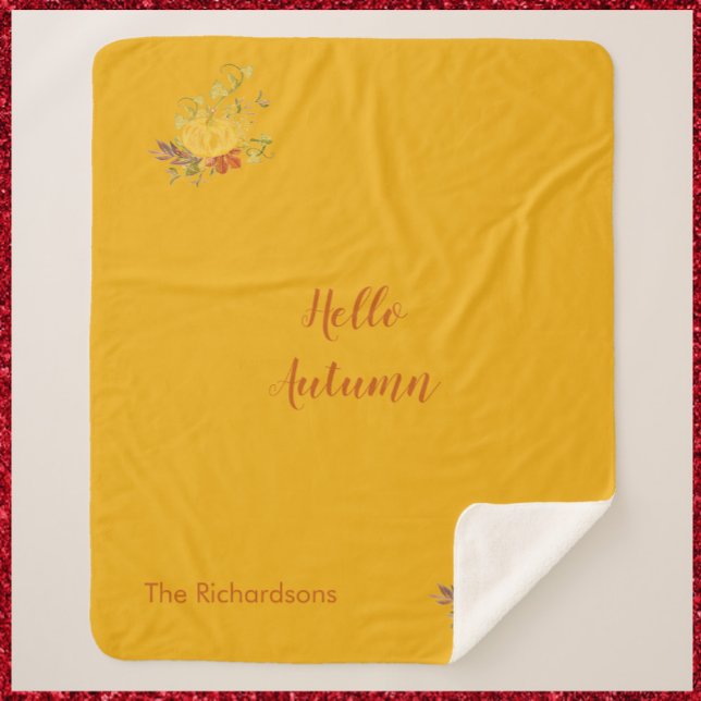 Rustikale Herbstfarbe Sherpadecke (Von Creator hochgeladen)