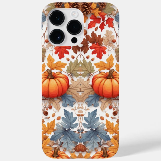 Rustikale Herbstfarben bemalt Pumpkins Case-Mate iPhone 14 Pro Max Hülle (Rückseite)