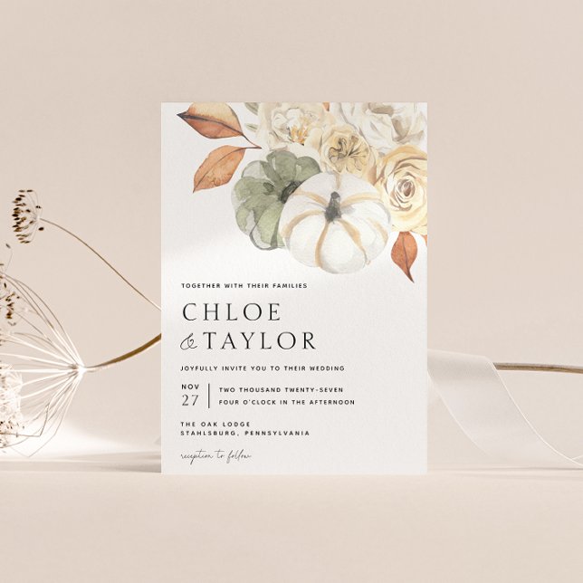 Rustikale Herbsthochzeit Einladung (Von Creator hochgeladen)