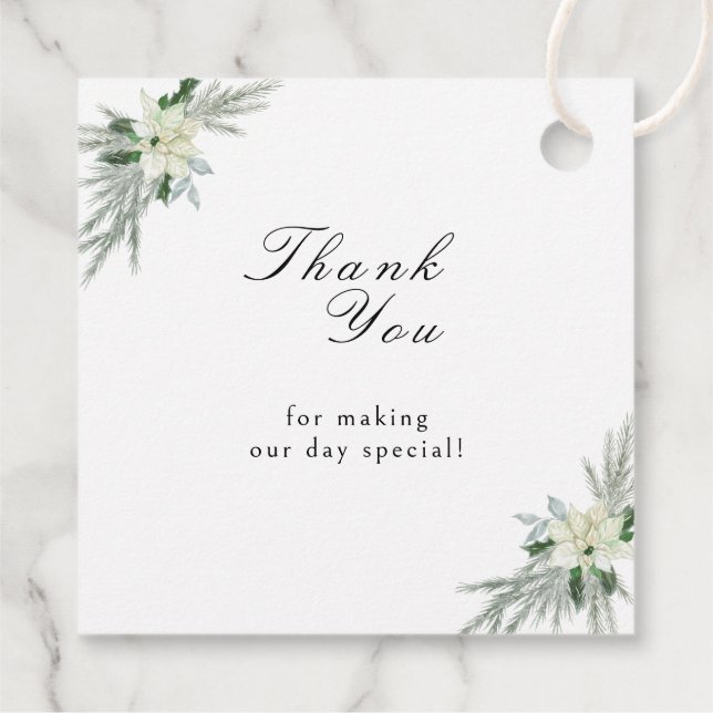 Rustikale Herbsthochzeit Geschenkanhänger (Rückseite)