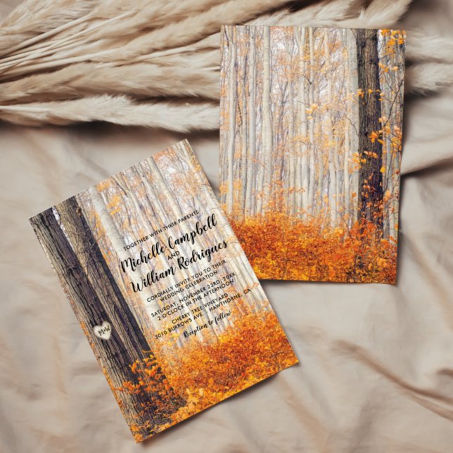 Rustikale Herbsthochzeiten von Herbstlauben Einladung (Von Creator hochgeladen)