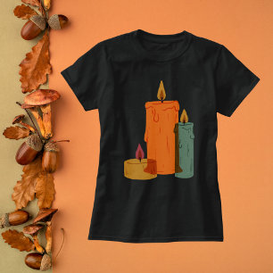 Rustikale Herbstkerzen T-Shirt