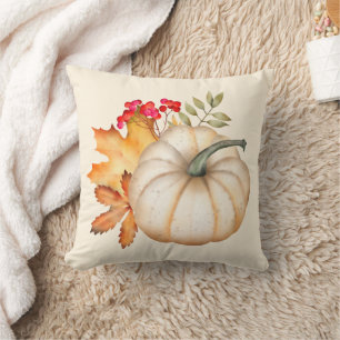 Rustikale Herbstkuppel & Blätter Kissen