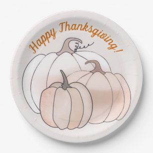 Rustikale Herbstkürme Pappteller