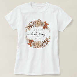 Rustikale Herbstlaub zum Erntedankfest 2024 T-Shirt