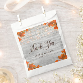 Rustikale Herbstlaube aus Holz - Danke für Ihre Ho Geschenktütchen