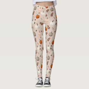Rustikale Herbstpumpen und Herbstlaub Leggings