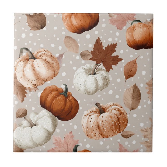 Rustikale Herbstpumpen und Herbstlaube (2) Fliese (Vorderseite)
