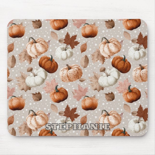 Rustikale Herbstpumpen und Herbstlaube (2) Mousepad (Vorne)