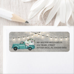 Rustikale Herbstreihen auf der Rücksendeadresse Ho