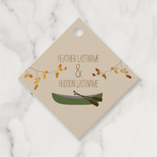 Rustikale Herbstzweige Gastgeschenk Hochzeit-Tags Geschenkanhänger
