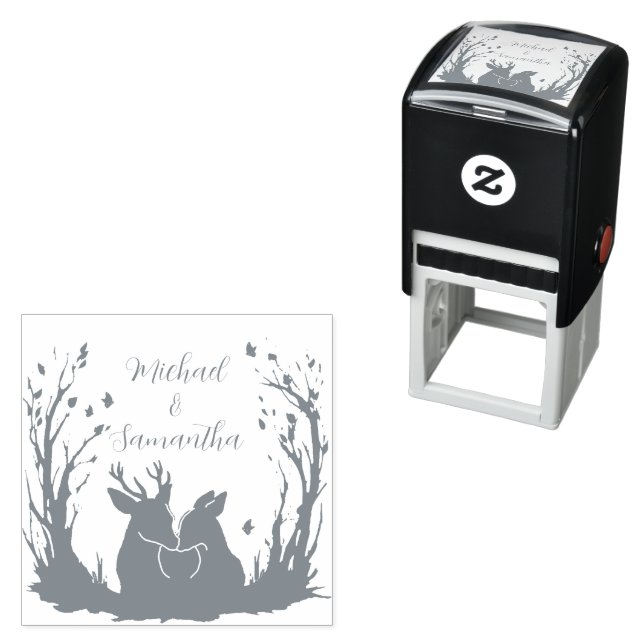 Rustikale Hirschhochzeit im Herbst Permastempel (Beispiel)