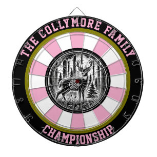 Rustikale Hirschtrappe Kunst Dartscheibe