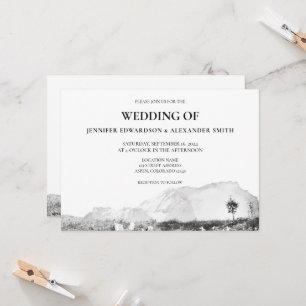 Rustikale Hochzeit auf dem Land Einladung