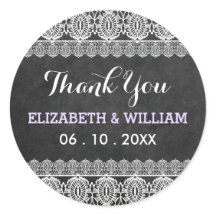 Rustikale Hochzeit & Chalkboard Vielen Dank Lila