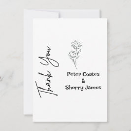 Rustikale Hochzeit Dankeschön Karte