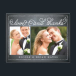 Rustikale Hochzeit Dankeschön Karte - Halbpension<br><div class="desc">Mit dieser schicken und stilvollen Dankeschön-Postcard wird es Ihnen eine Brise geben,  Ihre Dankeschön-Notiz zu senden. Besuchen Sie unseren Showroom unter WWW.BERRYBERRYSWEET.COM</div>