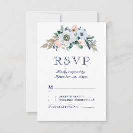 Rustikale Hochzeit der Seenotter RSVP Karte