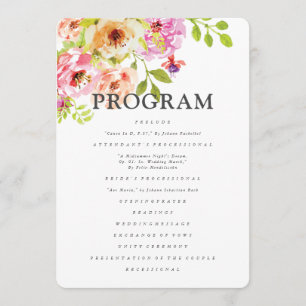 Rustikale Hochzeit der Wasserfarben Programm