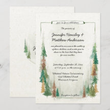 Rustikale Hochzeit des Pinienwaldes