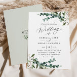 Rustikale Hochzeit Einladung<br><div class="desc">Diese elegante Rustic Greenery-Kollektion besticht durch gemischte Aquarellpflanze,  moderne Kalligraphie-Schrift gepaart mit einem klassischen Serif-Schriftart in Schwarz und einem benutzerdefinierten Monogramm auf der Rückseite. Matching-Elemente verfügbar.</div>