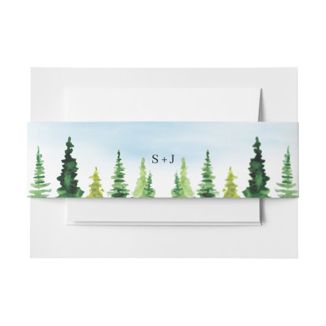 Rustikale Hochzeit Einladungsbanderole (Vorderseite Beispiel)