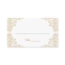 Rustikale Hochzeit I Paisley Table Assignment Card