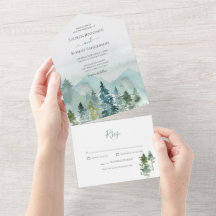 Rustikale Hochzeit im Bergwald