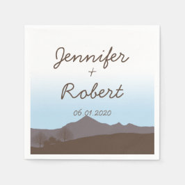 Rustikale Hochzeit im Gebirge Napkin Serviette