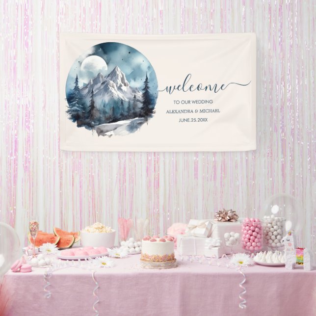 Rustikale Hochzeit im Gebirgswald Banner (Party)
