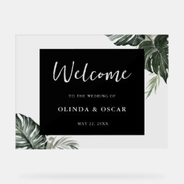 Rustikale Hochzeit im Grünen Acrylschild