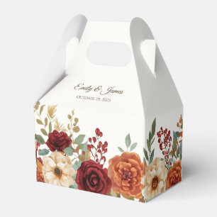 Rustikale Hochzeit im Herbst Gevor Box   Burgund-R Geschenkschachtel