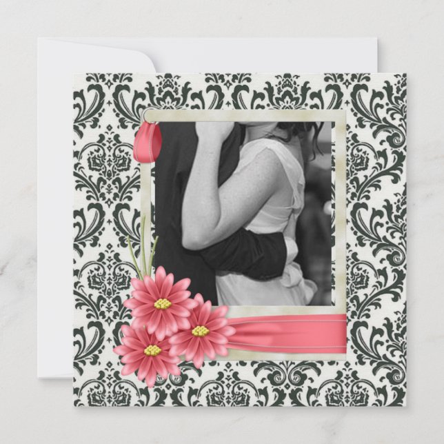 rustikale Hochzeit im Western Einladung (Vorderseite)