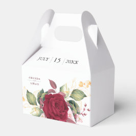 Rustikale Hochzeit in Burgund Geschenkschachtel