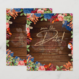 Rustikale Hochzeit in Burgund mit blauer Flora SPA