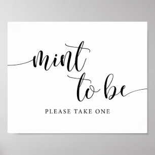 Rustikale Hochzeit Minze Geschenke Zeichen Auf Min Poster