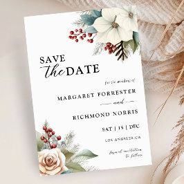 Rustikale Hochzeit mit blauer Blüte Einladung