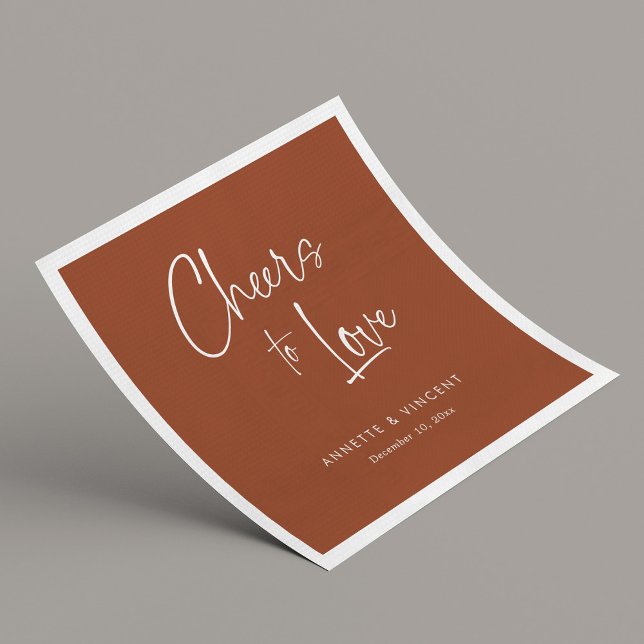 Rustikale Hochzeit Napkins mit Personalisiertem Na Serviette (Rustic Wedding Napkins with Name Personalized)