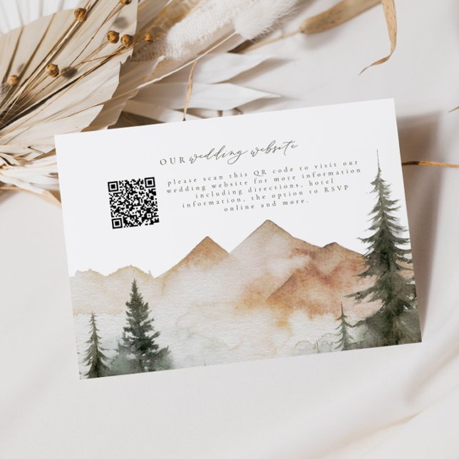 Rustikale Hochzeit QR Code UAWG Begleitkarte (Von Creator hochgeladen)